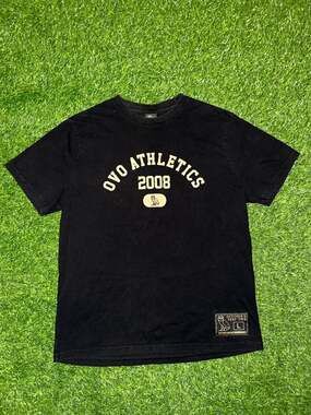 October's Very Own OVO Athletics Tee Size Large Black